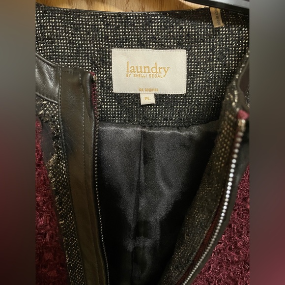 NWT: Laundry by Shelli Segal Wine Jacket - Picture 3 of 4